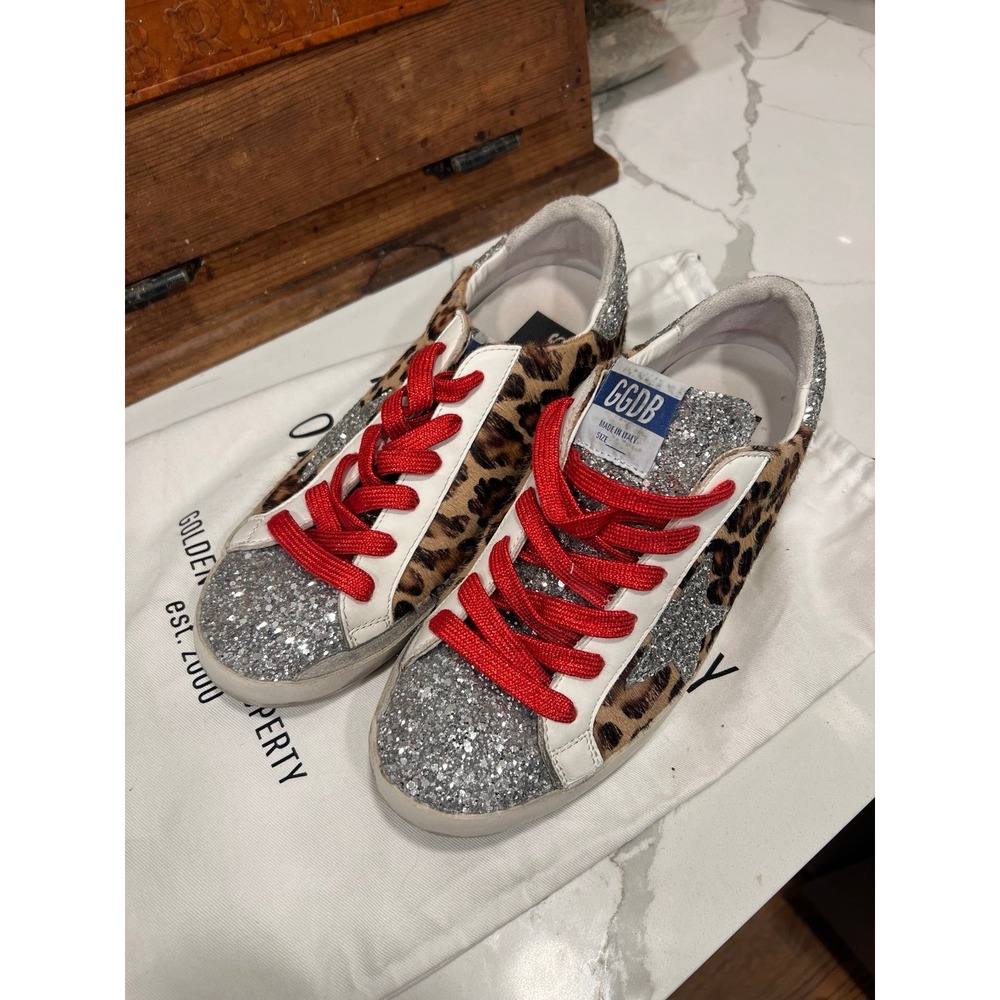 Golden Goose Deluxe Brand, Women's, Superstar, animal print, size 40 - Picture 6 of 6